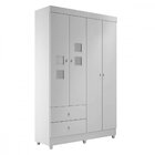 Guarda Roupa Infantil Em Mdf 4 Portas 2 Gavetas Life Tigus Ba