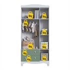 Guarda-roupa Infantil Encanto 3 Portas E 2 Gavetas Verde/bran