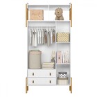 Guarda-roupa Infantil Fantasia 3 Portas 2 Gavetas Branco - Qm