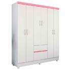 Guarda Roupa Infantil Flash 2 E Armário Multiuso Elite Branco