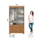 Guarda-roupa Infantil Flex 2 Portas De Correr 4 Gavetas Cinam