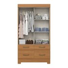 Guarda-roupa Infantil Flex 2 Portas De Correr 4 Gavetas Cinam