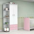 Guarda-roupa Infantil Flex Color Inocência 2 Pt 2 Gv Azul E R