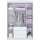 Guarda Roupa Infantil Frozen Star 4 Portas Branco - Pura Magia