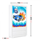 Guarda-roupa Infantil Happy Veloz Blue Em Mdf Com 3 Portas 2