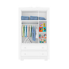 Guarda-roupa Infantil Happy Veloz Blue Em Mdf Com 3 Portas 2