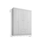 Guarda Roupa Infantil Helena Baby Plus 2 Gavetas 4 Portas Inc