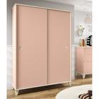 Guarda Roupa Infantil Hope Com 2 Portas - Rosa/natural