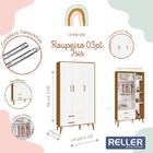 Guarda Roupa Infantil Isis 3 Portas E 2 Gavetas - Reller Móve