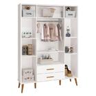 Guarda Roupa Infantil Isis 4 Portas E 2 Gavetas - Reller Móve