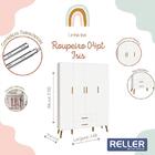 Guarda Roupa Infantil Isis 4 Portas E 2 Gavetas - Reller Móve