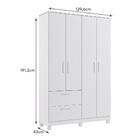 Guarda Roupa Infantil Jujuba 4 Portas E 2 Gavetas - Permóbili