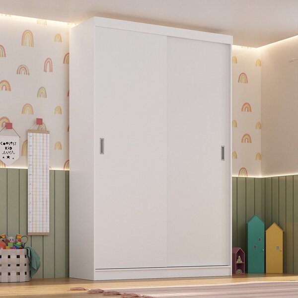 Guarda Roupa Infantil/juvenil 2 Portas 2 Gavetas Branco