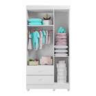 Guarda-roupa Infantil Life 3 Pt 2 Gv Branco