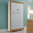 Guarda-roupa Infantil Life 3 Pt 2 Gv Branco E Naturale