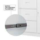 Guarda Roupa Infantil Lívia 4 Portas Branco Brilho - Canaã