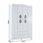 Guarda Roupa Infantil Lolly 4 Portas  Branco