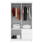 Guarda Roupa Infantil Lótus E Armário Multiuso Viena Branco B