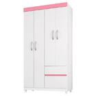 Guarda Roupa Infantil Lótus E Armário Multiuso Viena Branco B