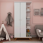 Guarda Roupa Infantil Lua Branco - Gelius