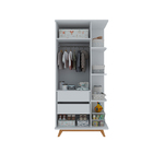 Guarda Roupa Infantil Lua Branco - Gelius