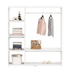 Guarda Roupa Infantil Madeira Closet Sem Portas Com Cabideiro