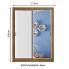 Guarda-roupa Infantil Madesa Bento 2 Portas De Correr Com Esp