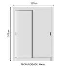 Guarda-roupa Infantil Madesa Enzo 2 Portas De Correr