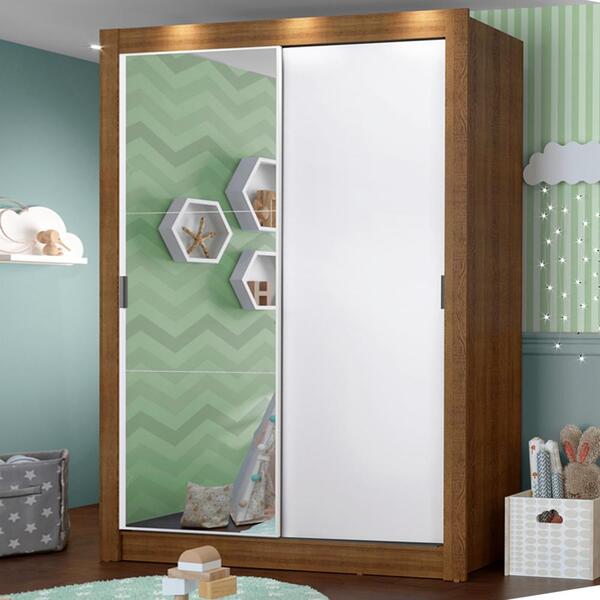 Guarda-roupa Infantil Madesa Enzo 2 Portas De Correr Com Espe