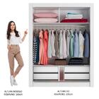 Guarda-roupa Infantil Madesa Theo 2 Portas De Correr 4 Gavetas