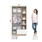 Guarda Roupa Infantil Magia 3 Portas 2 Gavetas Com Nichos Dec