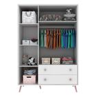 Guarda Roupa Infantil Magia Com 3 Portas E Pés Palito- Branc