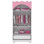 Guarda Roupa Infantil Mdf Castelo Premium Pura Magia
