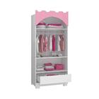 Guarda Roupa Infantil Mdf Castelo Premium Pura Magia