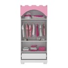 Guarda Roupa Infantil Mdf Castelo Premium Pura Magia