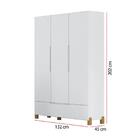 Guarda Roupa Infantil Melody Decor 3 Portas Branco