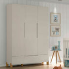 Guarda Roupa Infantil Melody Decor 3 Portas Off White Móveis