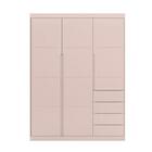 Guarda Roupa Infantil Moderno 100% Mdf 3 Portas E 4 Gavetas R