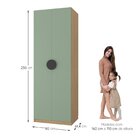 Guarda Roupa Infantil Modulado 2 Portas Com Cabideiro Joy Kid