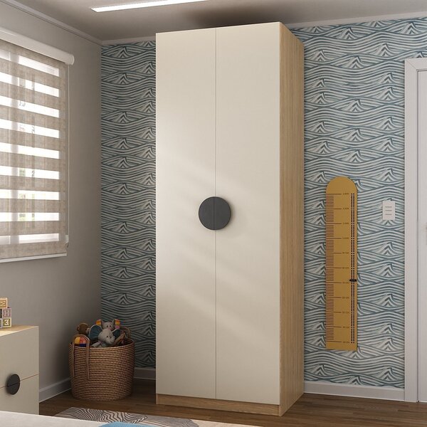 Guarda Roupa Infantil Modulado 2 Portas Com Cabideiro Joy Kid