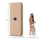 Guarda Roupa Infantil Modulado 2 Portas Com Nichos E 2 Gaveta