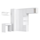 Guarda-roupa Infantil Modulado 6 Peças Infinity Branco Line
