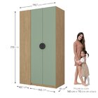 Guarda Roupa Infantil Modulado De Canto 2 Portas Joy Kids Cab