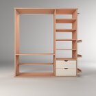 Guarda-roupa Infantil Montessoriano 2 Gavetas Nature Verniz