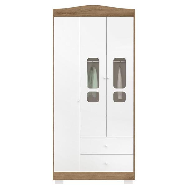 Guarda Roupa Infantil New Danny Plus 3 Portas E 2 Gavetas - R