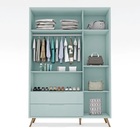 Guarda Roupa Infantil Old Clean Roupeiro Para Criança Menta