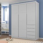 Guarda-roupa Infantil Pérola Cinza