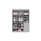 Guarda-roupa Infantil Pérola Cinza