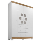 Guarda Roupa Infantil Pietra Com  Cômoda Sapateira Infantil L