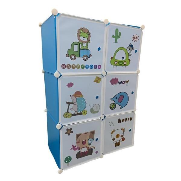 Guarda Roupa Infantil Portatil Armario Modular Organizador De